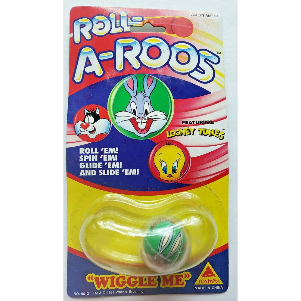 1991 Rare ToyMax Roll-A-Roos Looney Tuneds Bugs Bunny *Note Description*U148